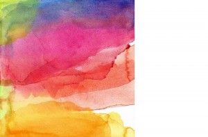 Vibrant abstract watercolour painting