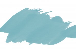 Teal green brushstrokes